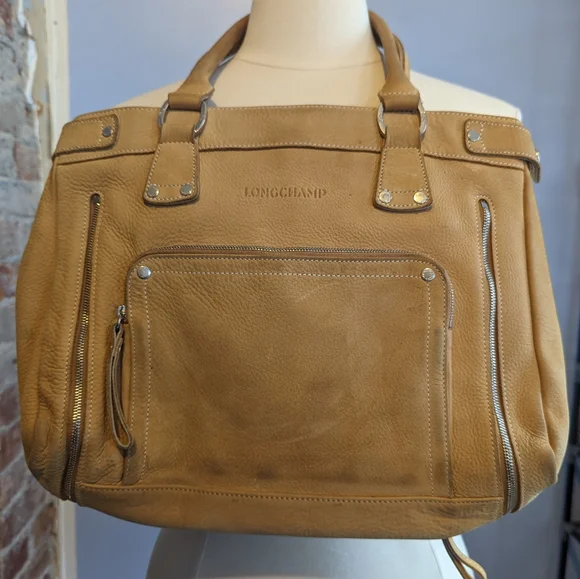 Leather Nat Et Nin Macy Longchamp Bags Longchamp Tan Leather